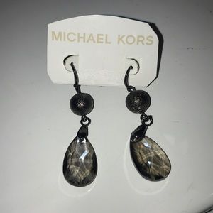 NWT Michael Kors black and grey earrings